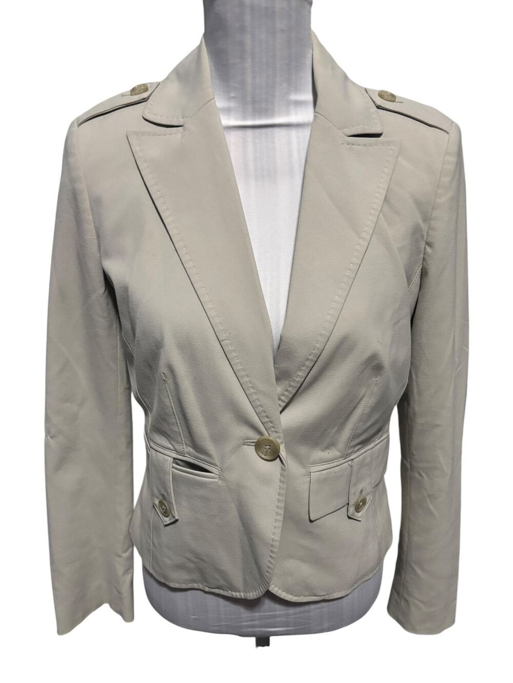 Worthington Works Stretch Separates Tan Blazer Size 4